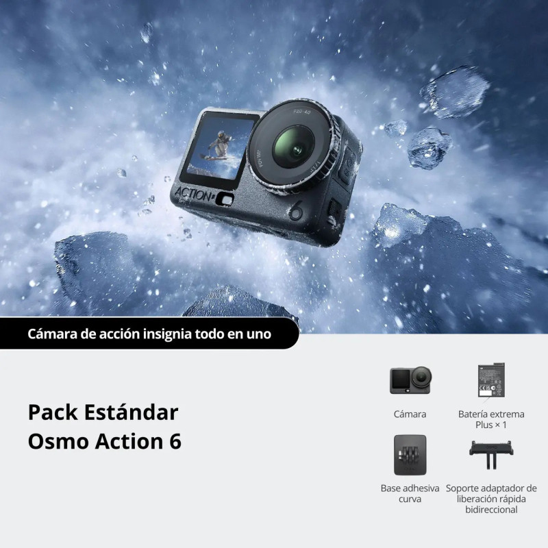 Cámara de acción DJI Osmo Action 6 Standard Combo