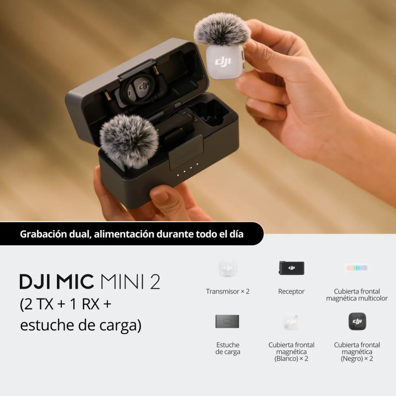 DJI Mic Mini 2 (2 TX + 1 RX + Charging Case)