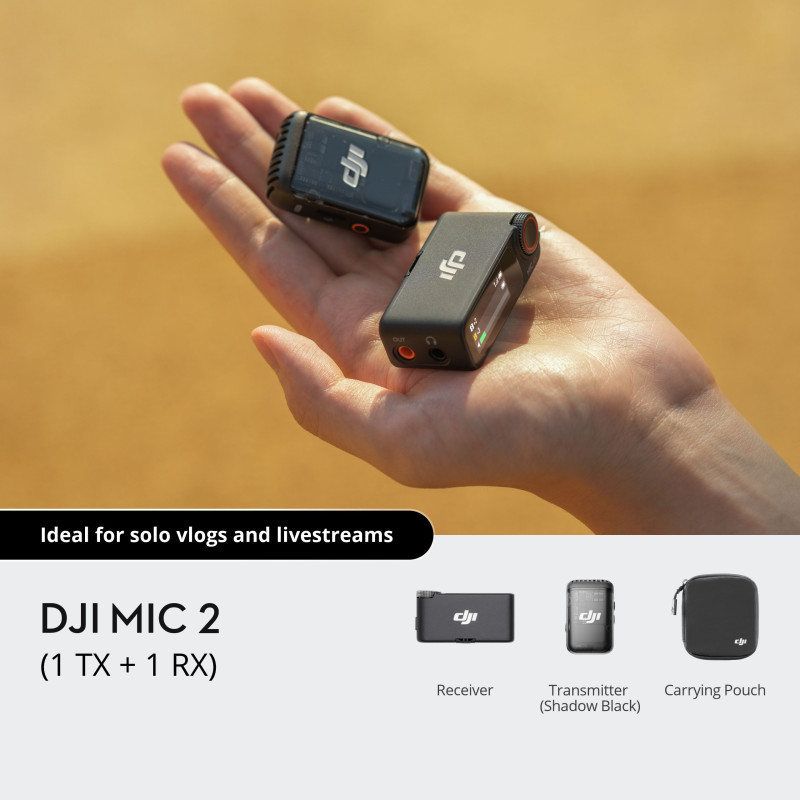 DJI Mic 2 (1 TX + 1 RX) (Refurbished by DJI )